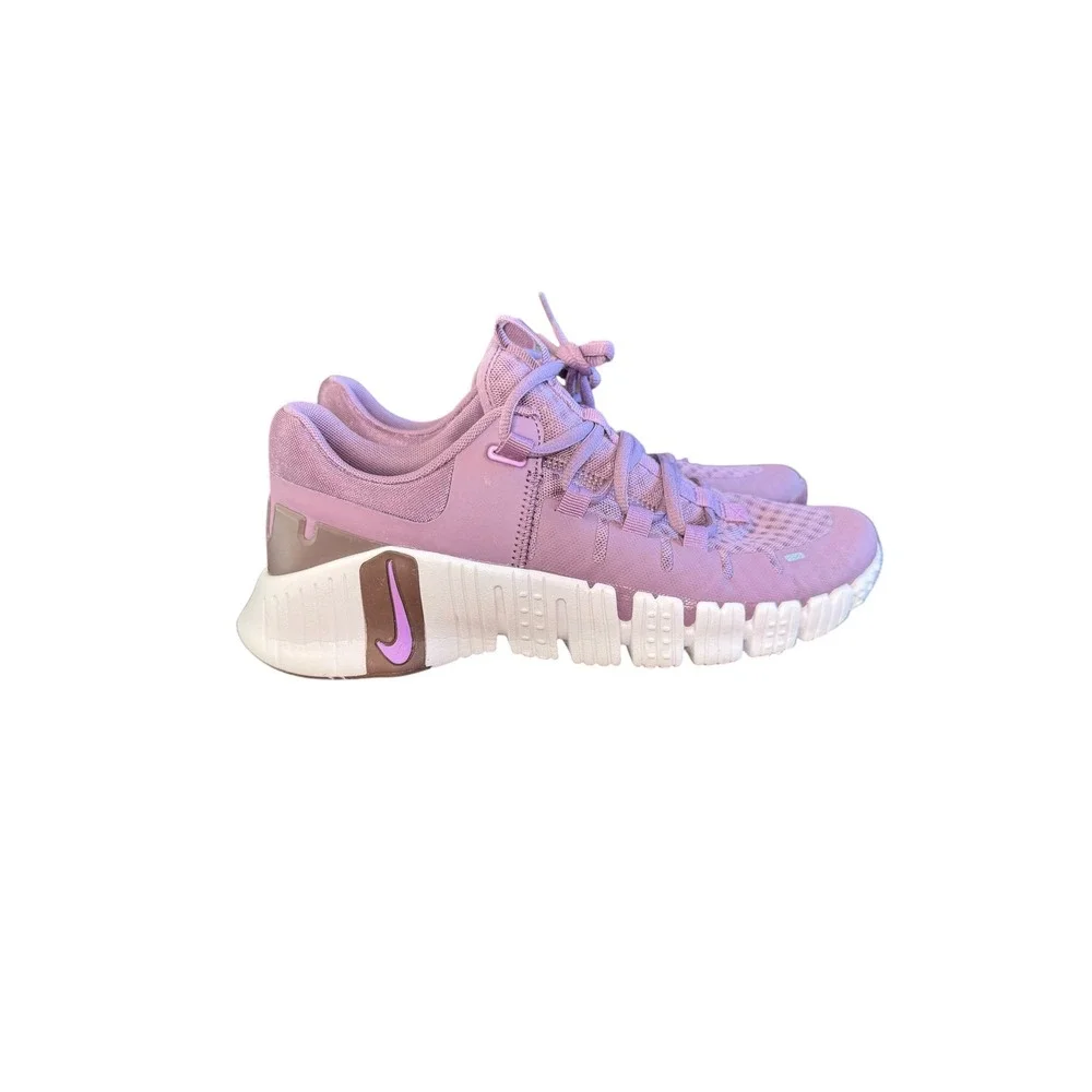 Nike Free Metcon 5 Mauve Pink Womens 8.5 Training Shoes Gym CrossFit Sneakers